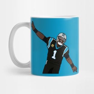 Cam Newton Touchdown Celebration NFL Carolina Panthers Mug